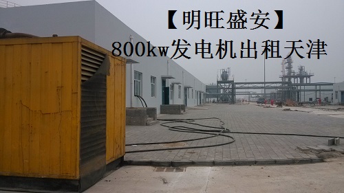 天津中國(guó)石化油氣處理廠建設(shè)租用800千瓦發(fā)電機(jī)組進(jìn)行測(cè)試